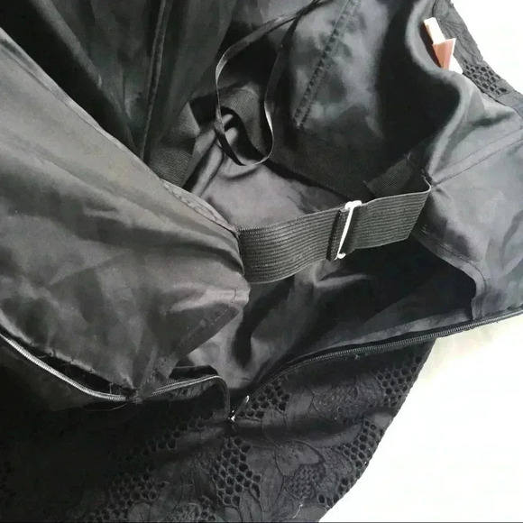 Tracy Reese Eyelet Strapless Black Dress - Picture 6 of 7